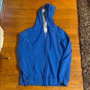 Royal blue zip-up hoodie